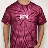NATY (나티) - Original Logo Tie-Dye 티셔츠 [마룬/반팔]