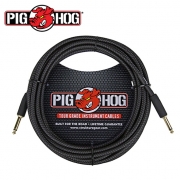 PIG HOG BLACK WOVEN 6m INSTRUMENT CABLE 피그 호그 블랙 우븐 6미터 악기용 케이블